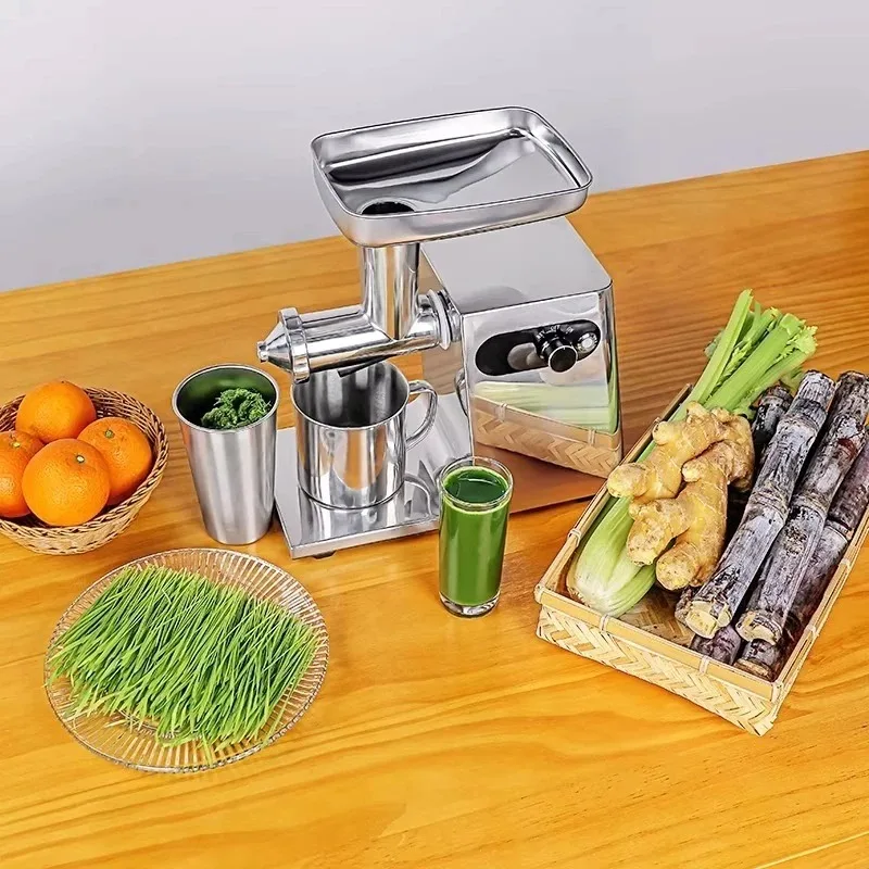 Hot New Automatic Slow Masticating Juicer 304 Stainless Steel Home Commercial Wheatgrass Fruit Vegetable Extractor