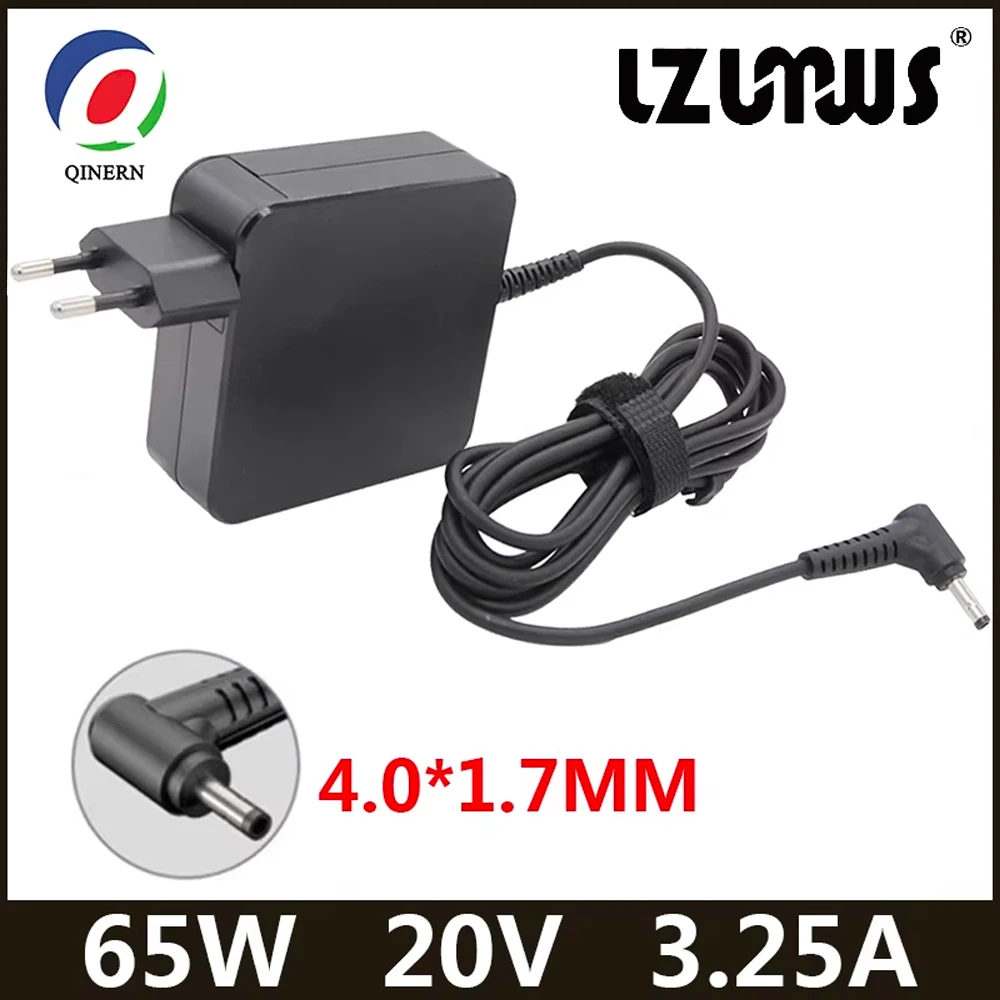 20V 3.25A 65W 4.0*1.7mm AC Laptop Charger For Lenovo IdeaPad 330s 320 100-15 B50-10 YOGA 710 510-14ISK Redmibook 14 13 Adapter