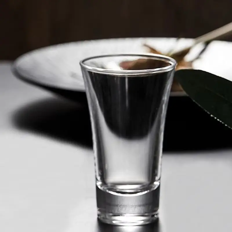 Juego de 6 piezas transparentes, copa de vino pequeña de fondo grueso de 20ml, copa de licor específica, Vodka, Copas de Tequila, vasos para beber para fiesta