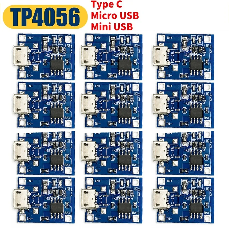 TP4056 5V 1A Lithium Battery Charger Module For DIY Battery Charging Board 18650 Lithium Battery Charging Board With Protection