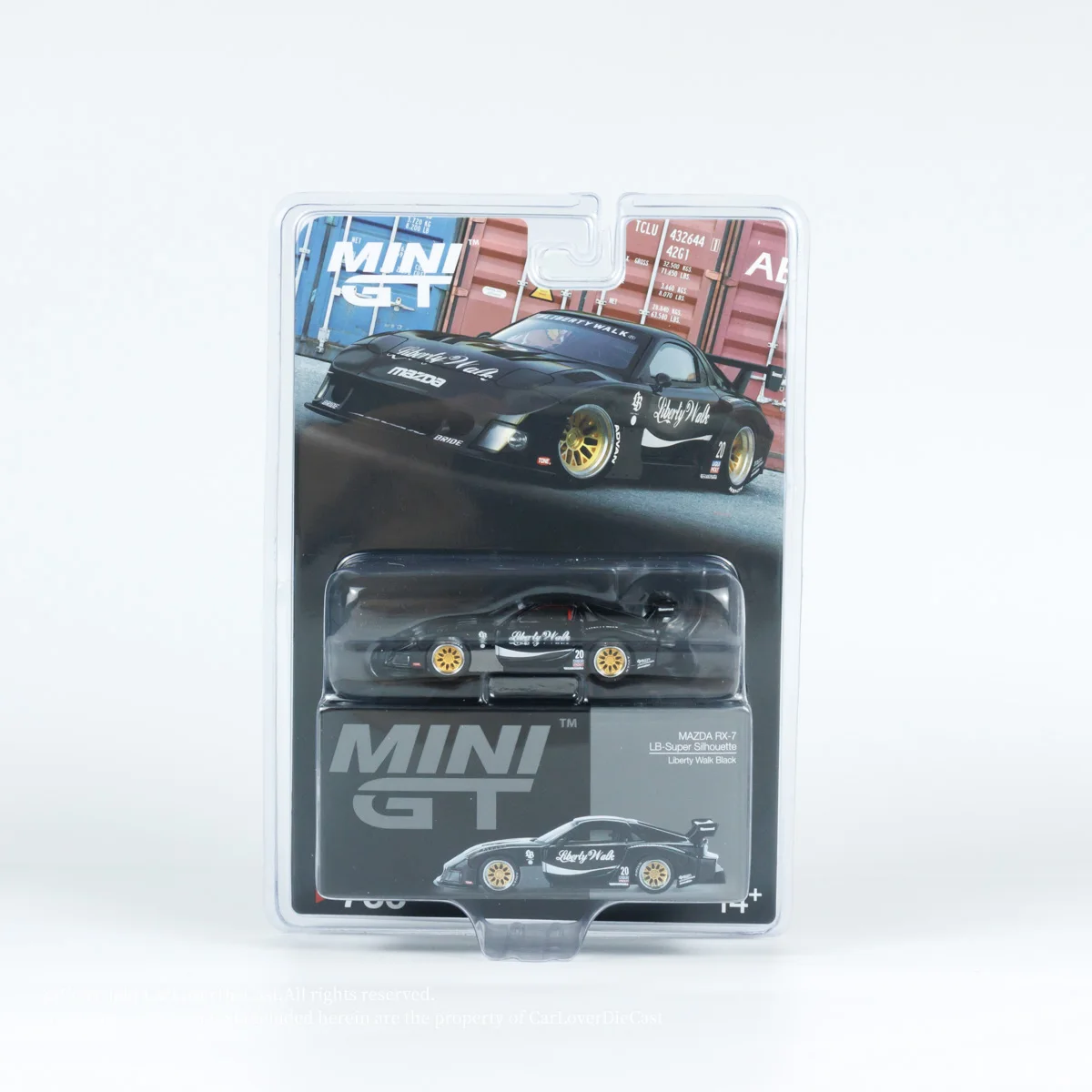 MODELO TSM MINIGT # 785 1:64 MAZDA RX-7 LB-Super modelo de coche de aleación fundida