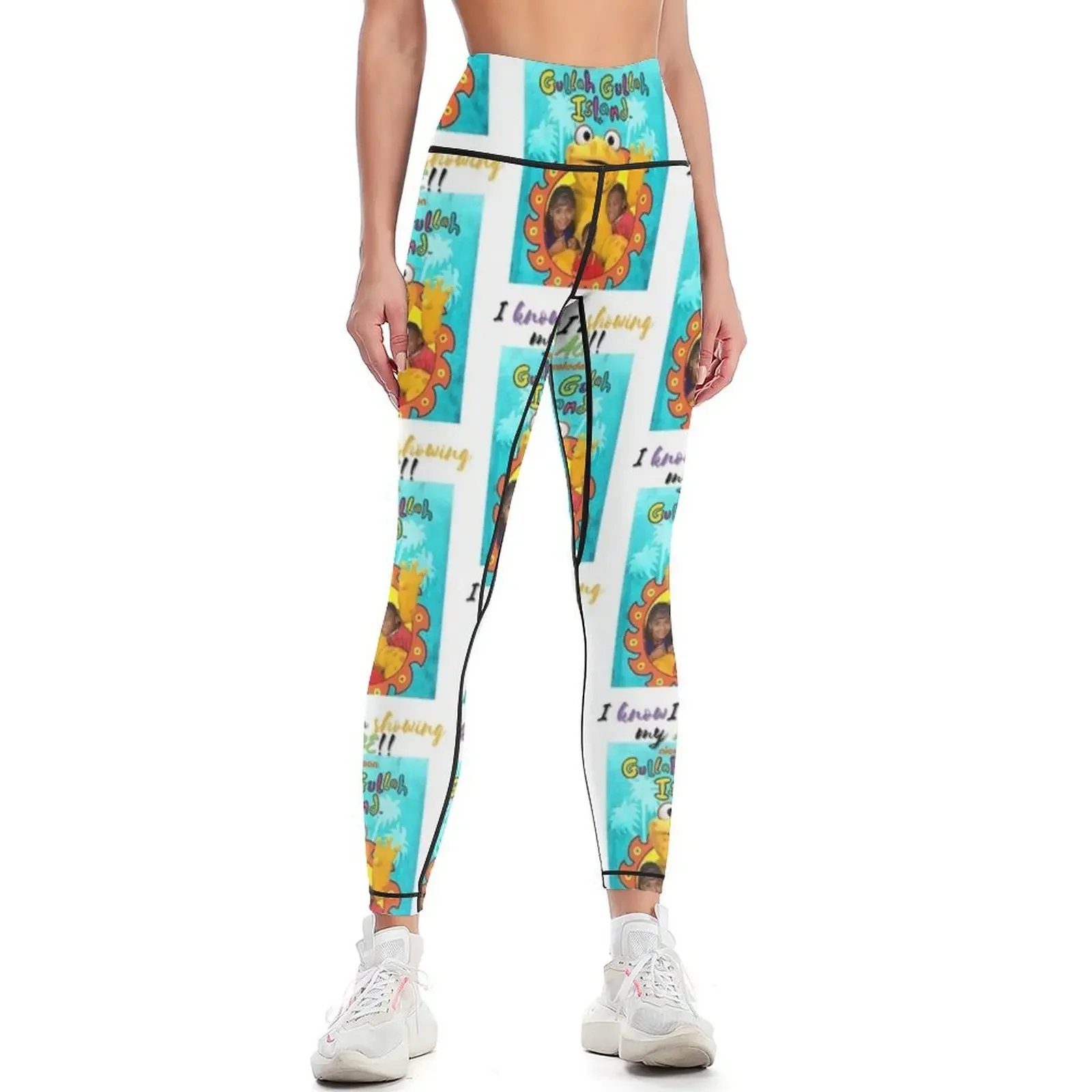 

Gullah Gullah Island blast from the past Leggings for fitness gym's sportswear gym top push up legging Womens Leggings