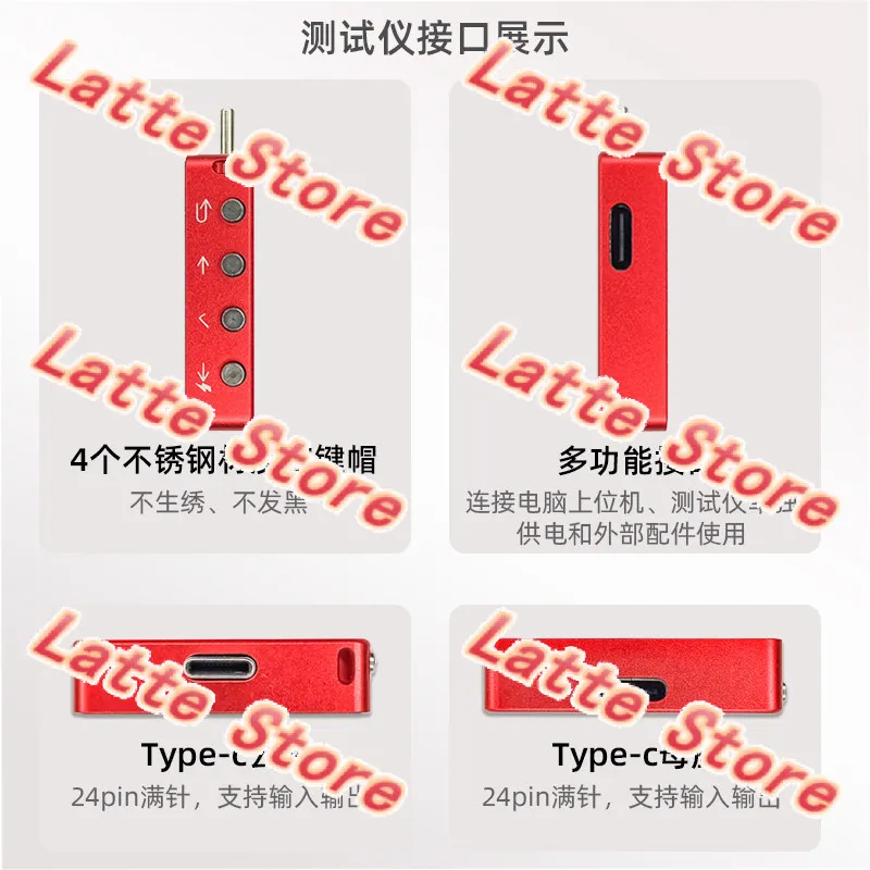 USB Tester High Precision Voltage Current Detector, Portable Mobile Phone Fast Charging Parameter Monitor