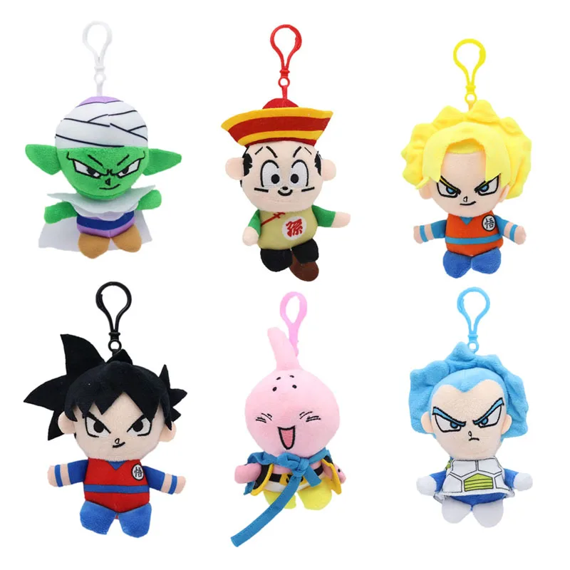 

6 styles Dragon Ball Anime Plush Toys Super Saiyan Piccolo Son Goku Vegeta Gohan Cartoon Figure Stuffed Doll Birthday Gift