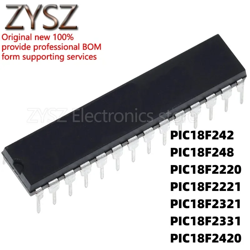 5PCS PIC18F242-I/SP 18F248 2220 2221 2321 2331 2420 E/SP T DIP28