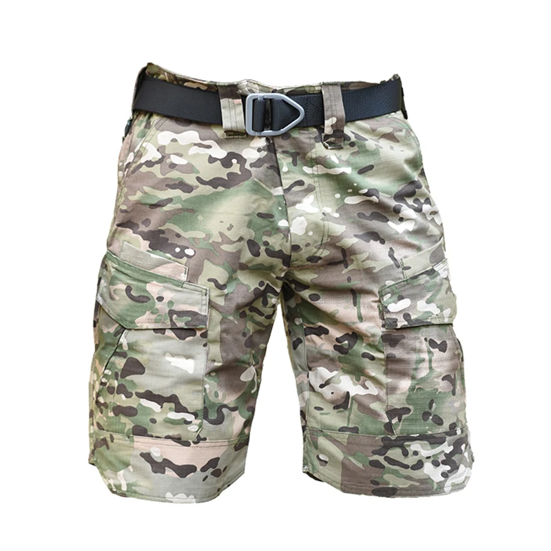 HAN WILD Tactical Shorts Men Combat Camouflage Short Multi Pockets Pants Summer Breathable Quick-dry Male Casual Short Pants