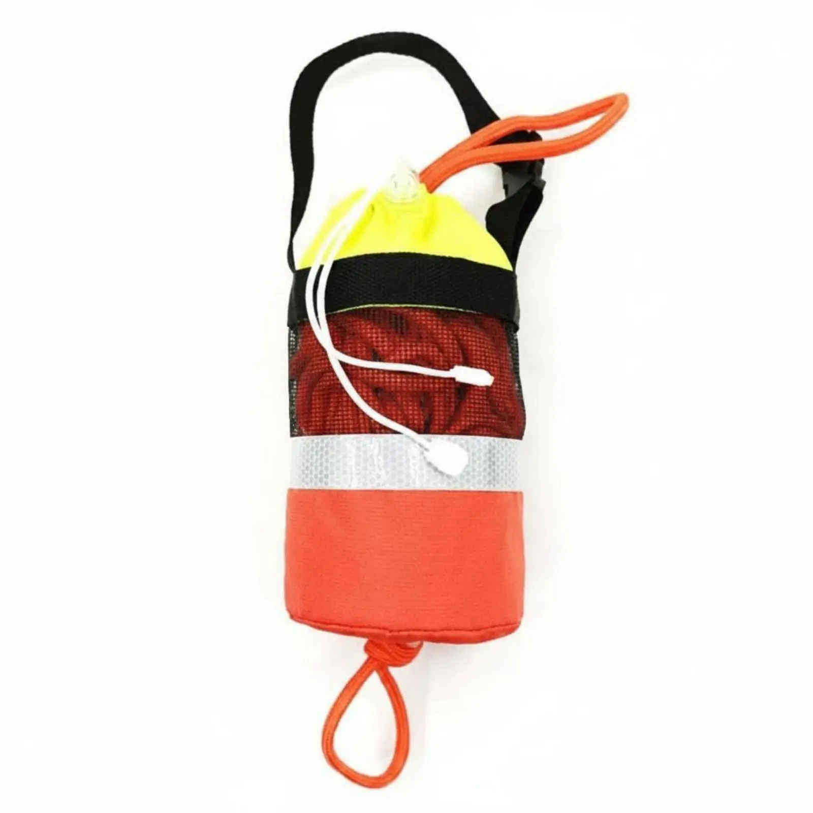 Aquatic Retrieval Throw Bag Reflective Band Rope Throw Bag Drawstring Opening Gear