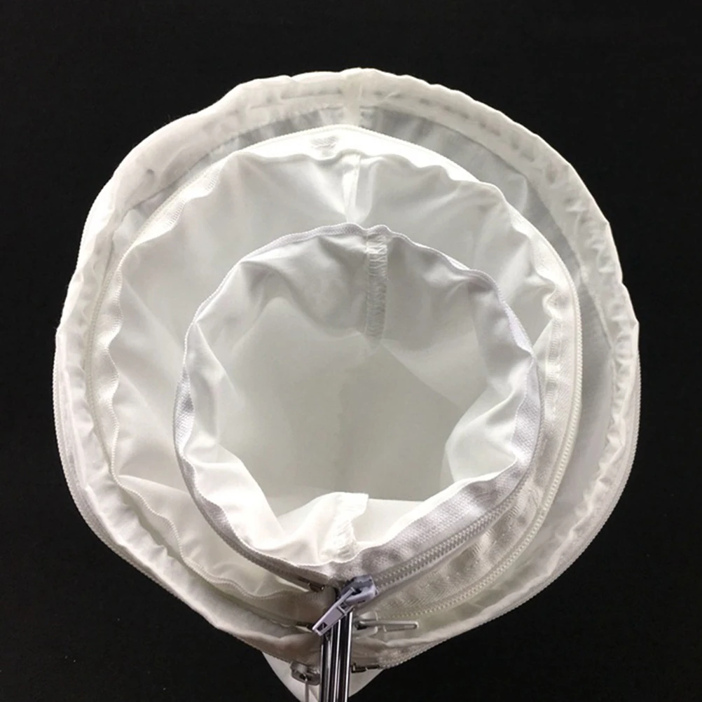 

3Pcs Tea Strainer Pouch Milk Tea Filter Bag Stainless Steel Handle Coffee Strainer Bag Reusable for Home Store