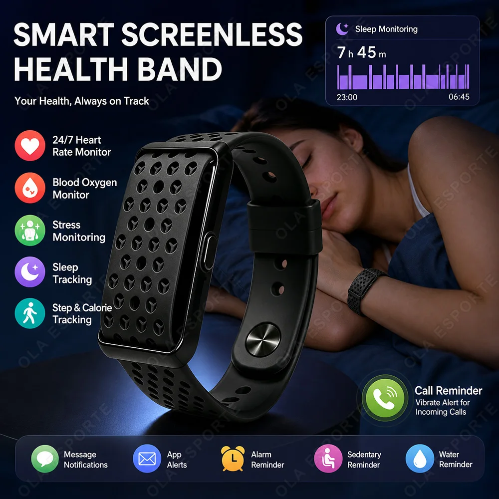 No Screen Smart Watch Men 2026 New Smart Band Women Heart Rate Sleep Smartwatch Waterproof Bracelet Sport Fitness Tracker H10 ﻿