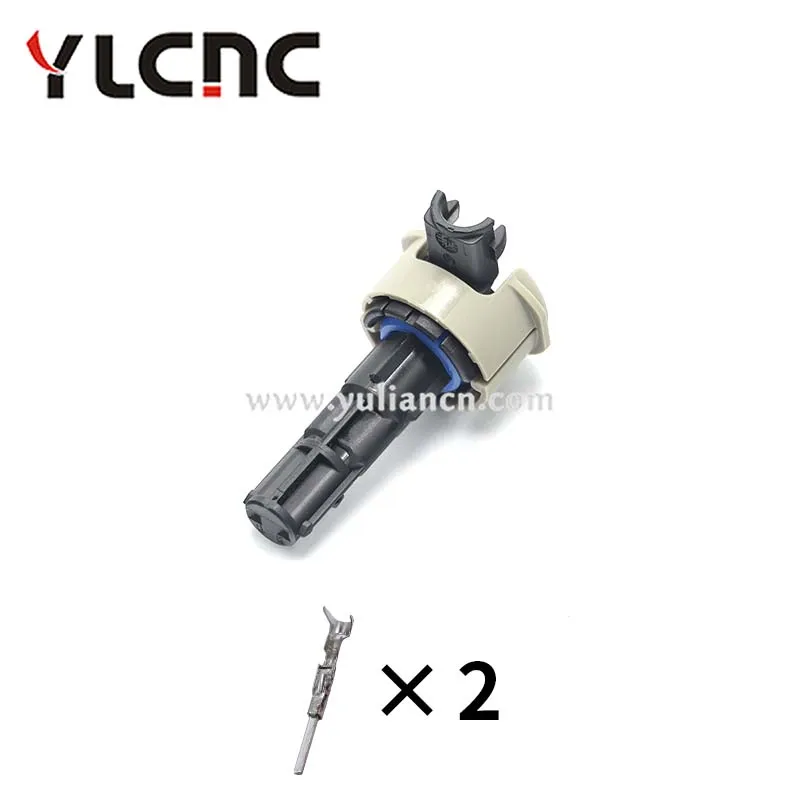 YLCNC 2 Pin Waterproof Electric Shock Absorber Sensor Connector Automotive Wire Harness Plug Socket For VW Benz Buick 15517110