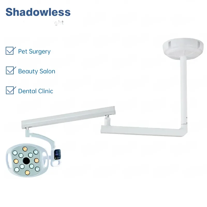 for Oral Treatment Surgical Lights Ceiling Mounted 12 Bulbs Dental Clinic Hospital Cosmetic Surgery Lamp