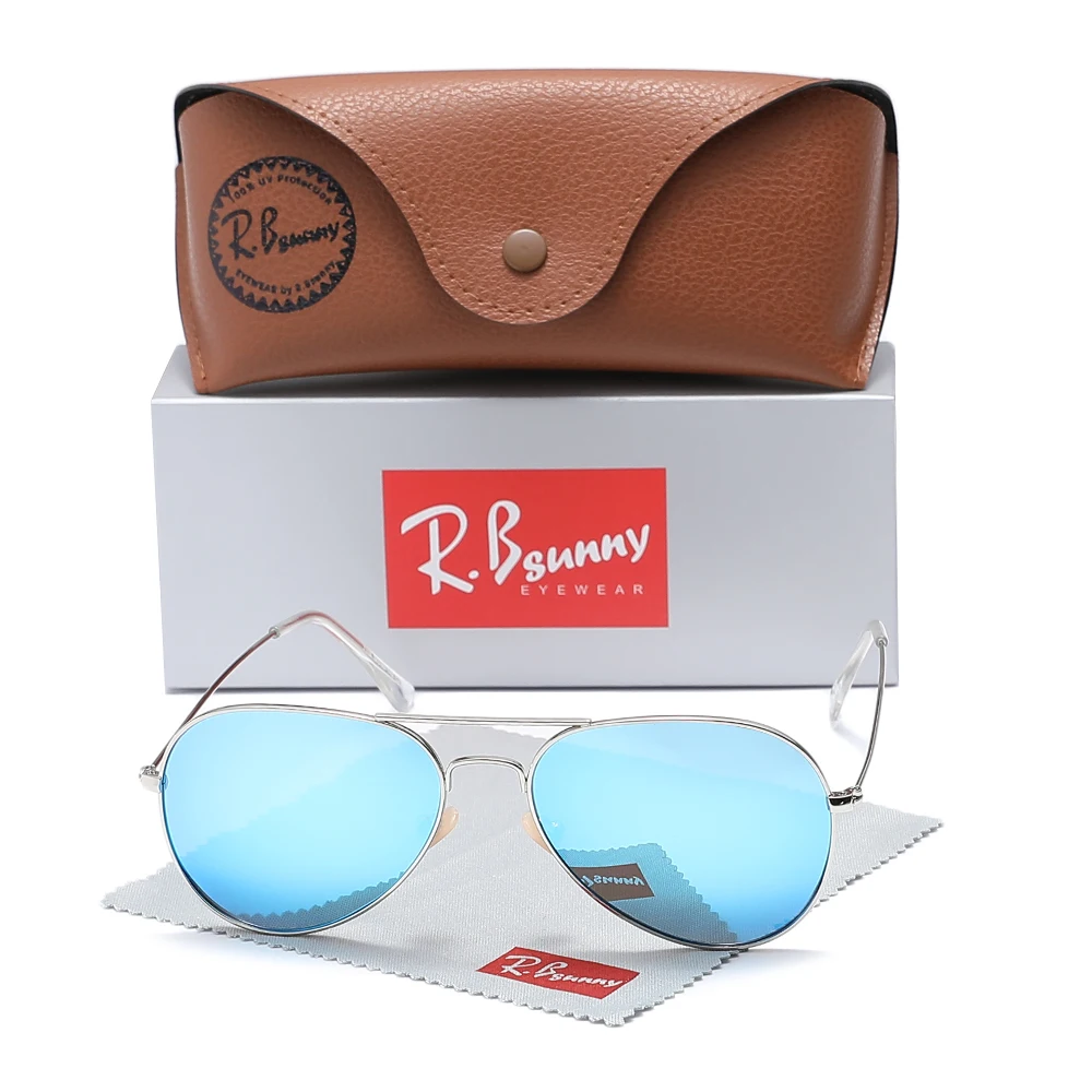 RBsunny Pilot Alloy Sunglasses Polarization UV400 Anti-reflection Parsnip Glasses Women Retro Luxury Eyewear