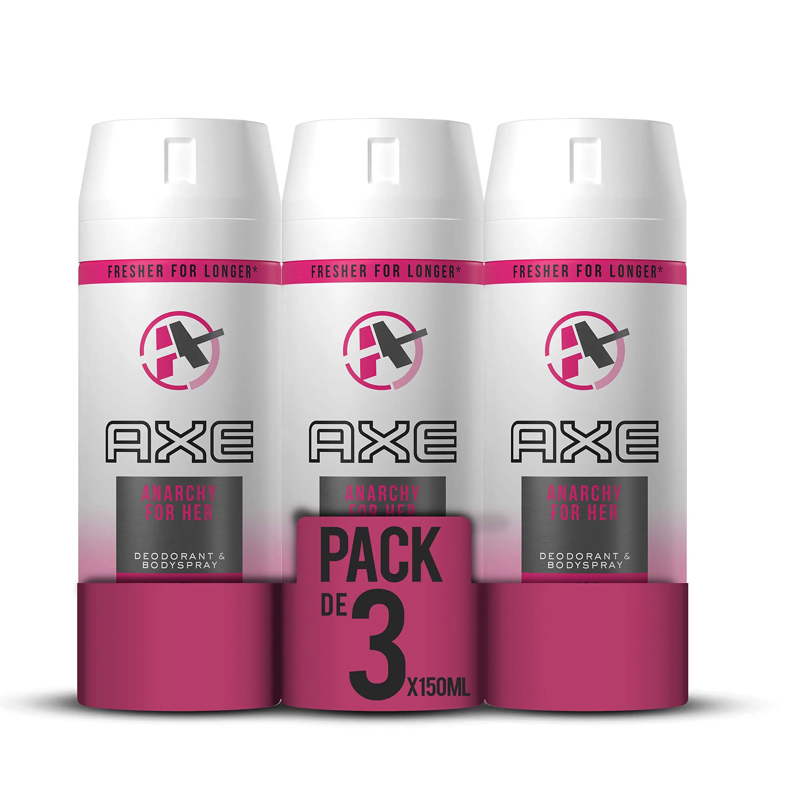 Pack 3x150ml -  AXE Desodorante Mujer ANARCHY FOR HER Spray 48h