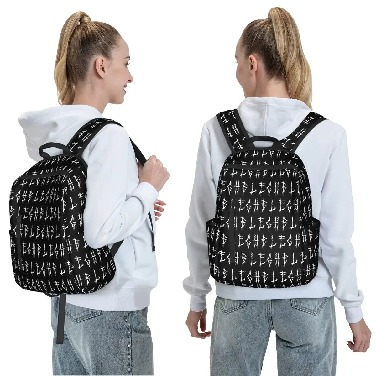 Blegh Heavy Metal Funny Metalcore Deathcore Death Metal Singer Backpack Large Capacity Children BookBag School Bag Shoulder Bags