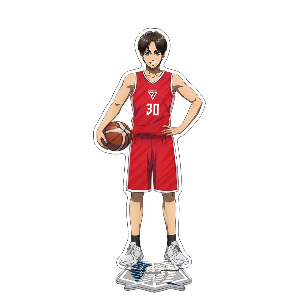 Attack on Titan Eren Levi Hans Erwin Basketball RPG 10&15CM Acrylic Stand Keychain 2026 New Anime Stand Desk Displa Fans Gift