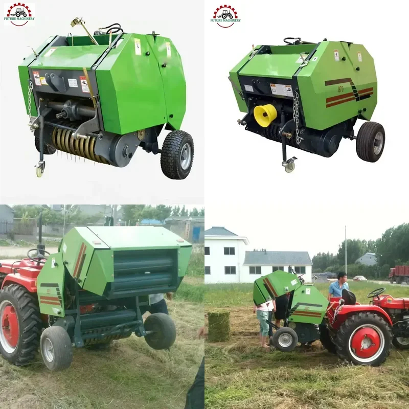 

[2026] Farm Implement Mini Round Baler Machine YK-0850 Tractor Round hay Baler