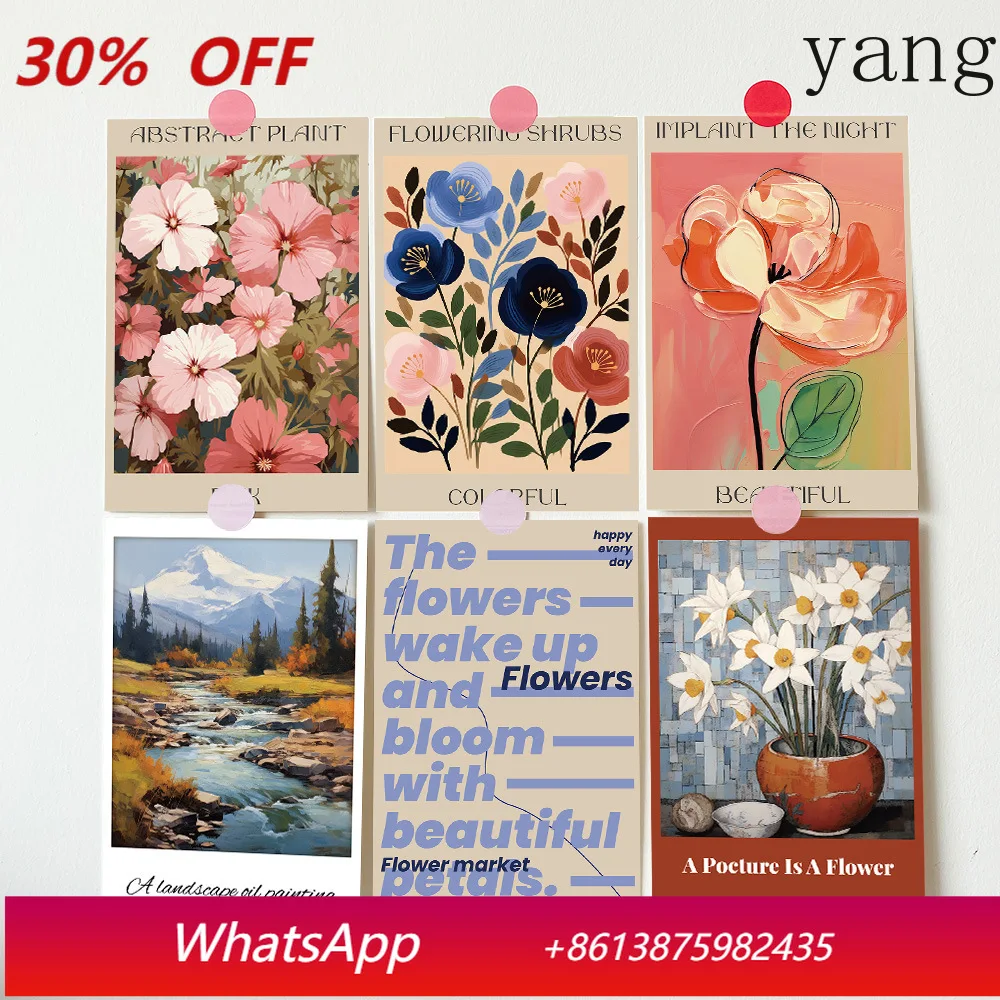 CX 10 Flowers Bloom and Fall Card Message Card Postcard