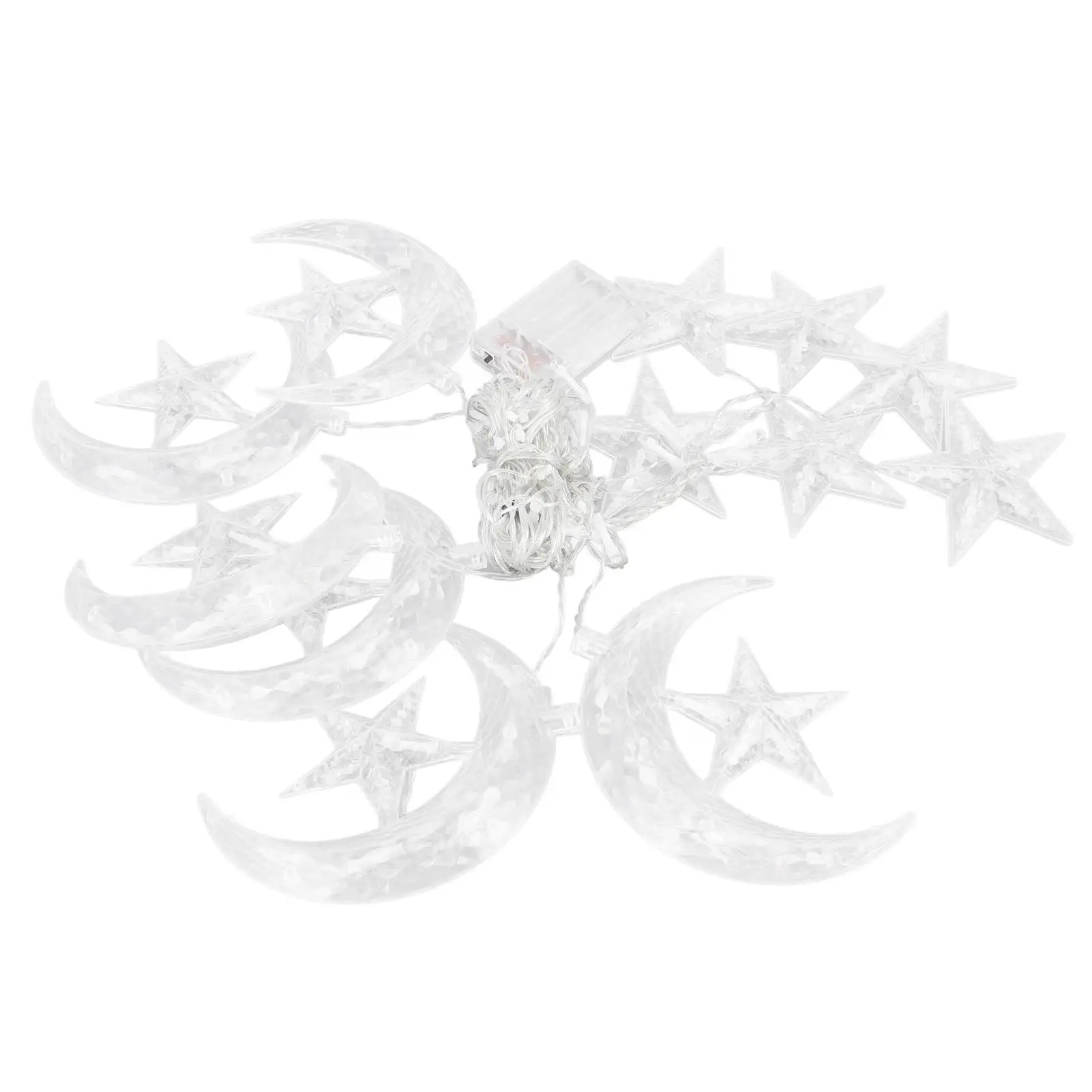 Star Moon String luzes para festa Ramadan, design requintado