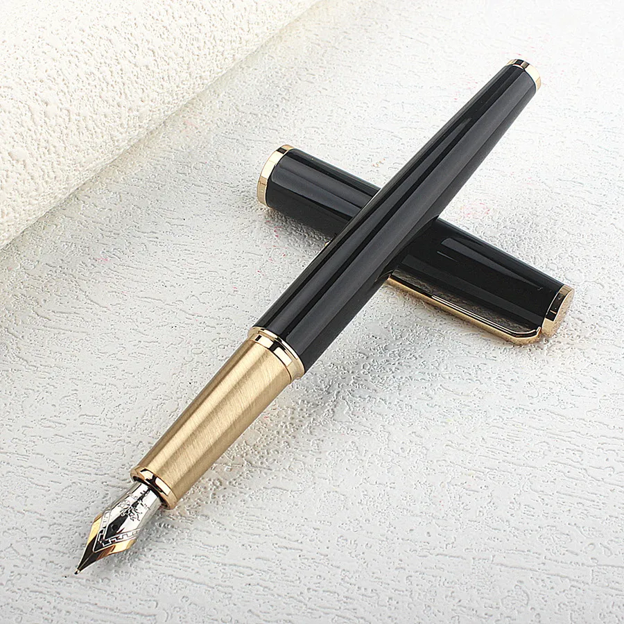 Jinhao 95 Series Fountain Pen Retro Design Metal Material Elegant Clip Fine Nib Writing Office Business Signature School A6267