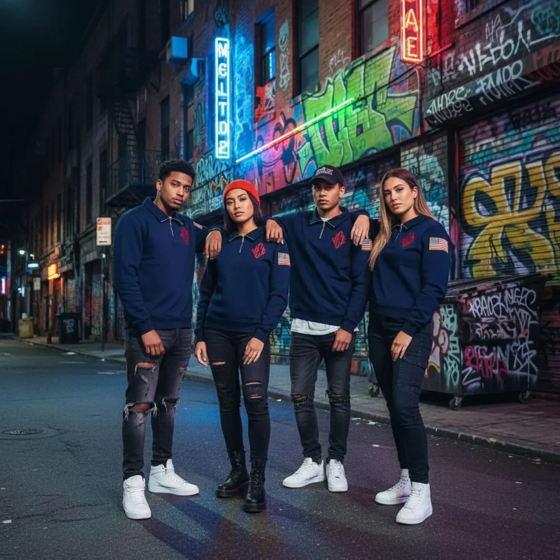 

Худи унисекс с вышивкой в стиле Y2K и хип-хоп, с молнией до четверти, толстовка в стиле Харадзюку, мужская одежда в американском стиле