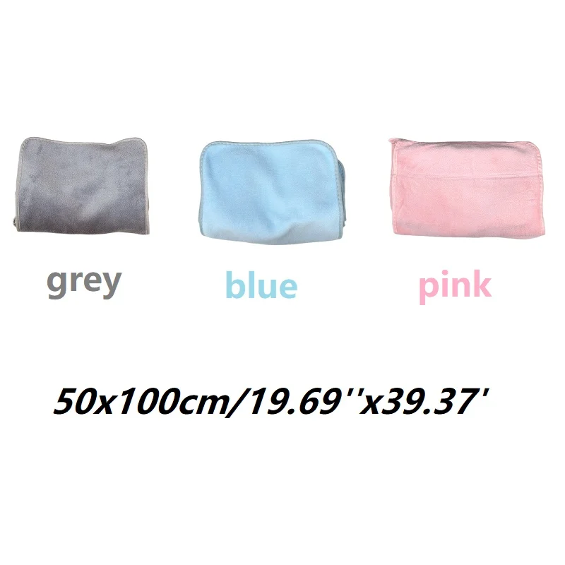 Microfiber Auto Wash Towel Car Cleaning Drying Cloth Car Care Cloth Detailing Car Wash Towel 50x100cm, Pink