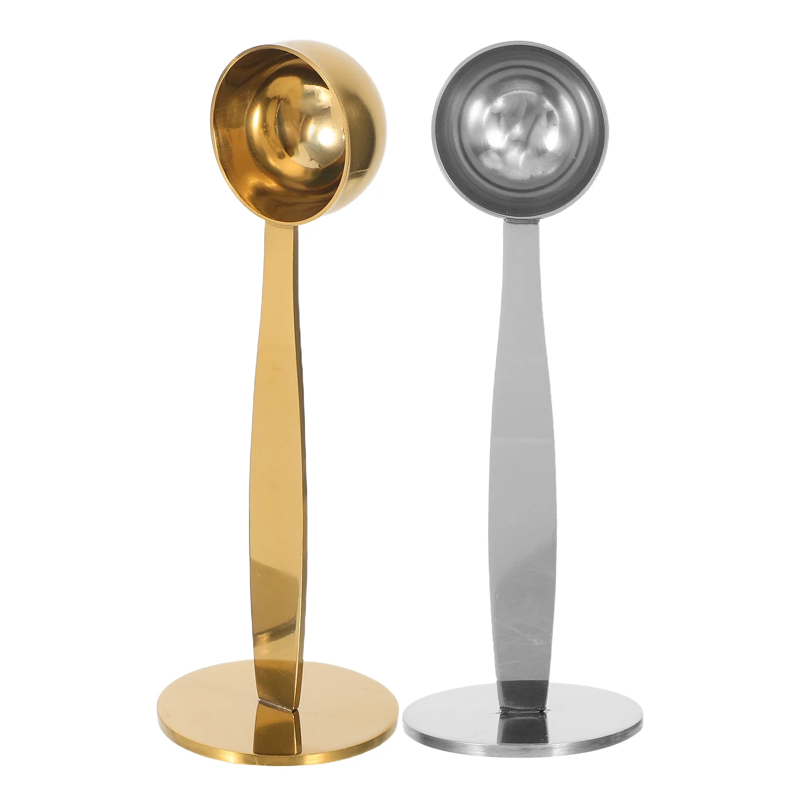 

2 шт., темпер для кофе эспрессо из нержавеющей стали, двойная функциональная мерная ложка, портативный пресс для кофейных зерен, инструмент