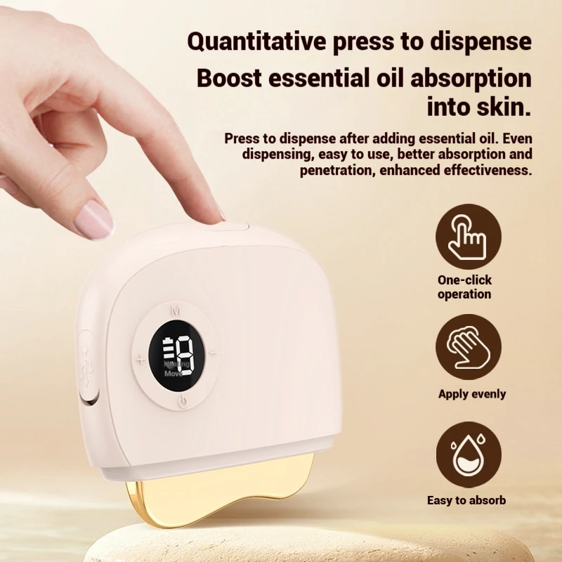 النسخة الجديدة مدلك الرقبة مكركرنت ساخن لكامل الجسم لوحة غوا شا ، جهاز تدليك غوا شا الكهربائي #3