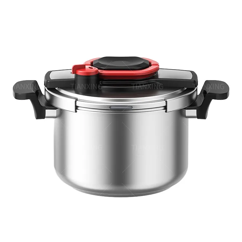 Stainless Steel Pressure Cooker Durable Multifunctional Gas Sensing Compatible Fast Cooking Essential for Energy Saving Kitchens