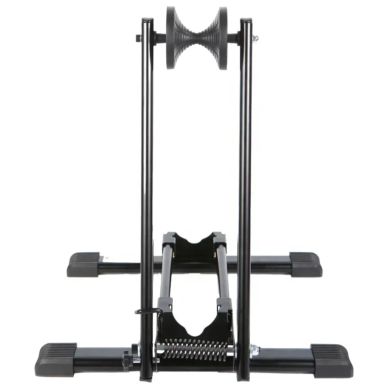 

High Quality Bike Folding Stand Floor Parking Rack Mountain & Road Bicycles Indoor Outdoor Garage Storage For 24-27.5 inch