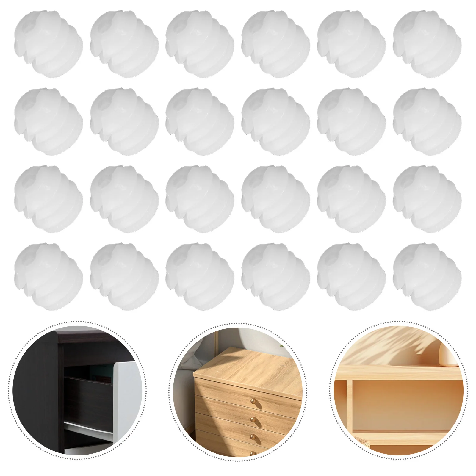 

100 PCS Connector Furniture Hardware Nuts Fittings and Connectors High Strength Assembly Nylon Pre-inserted