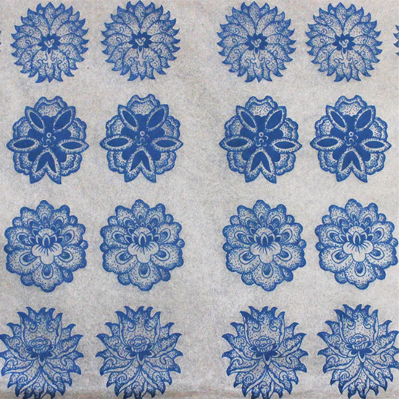 Ceramic Transfer Paper Underglaze Blue and White Decals Medium and High Temperature Underglaze Decals for Ceramics