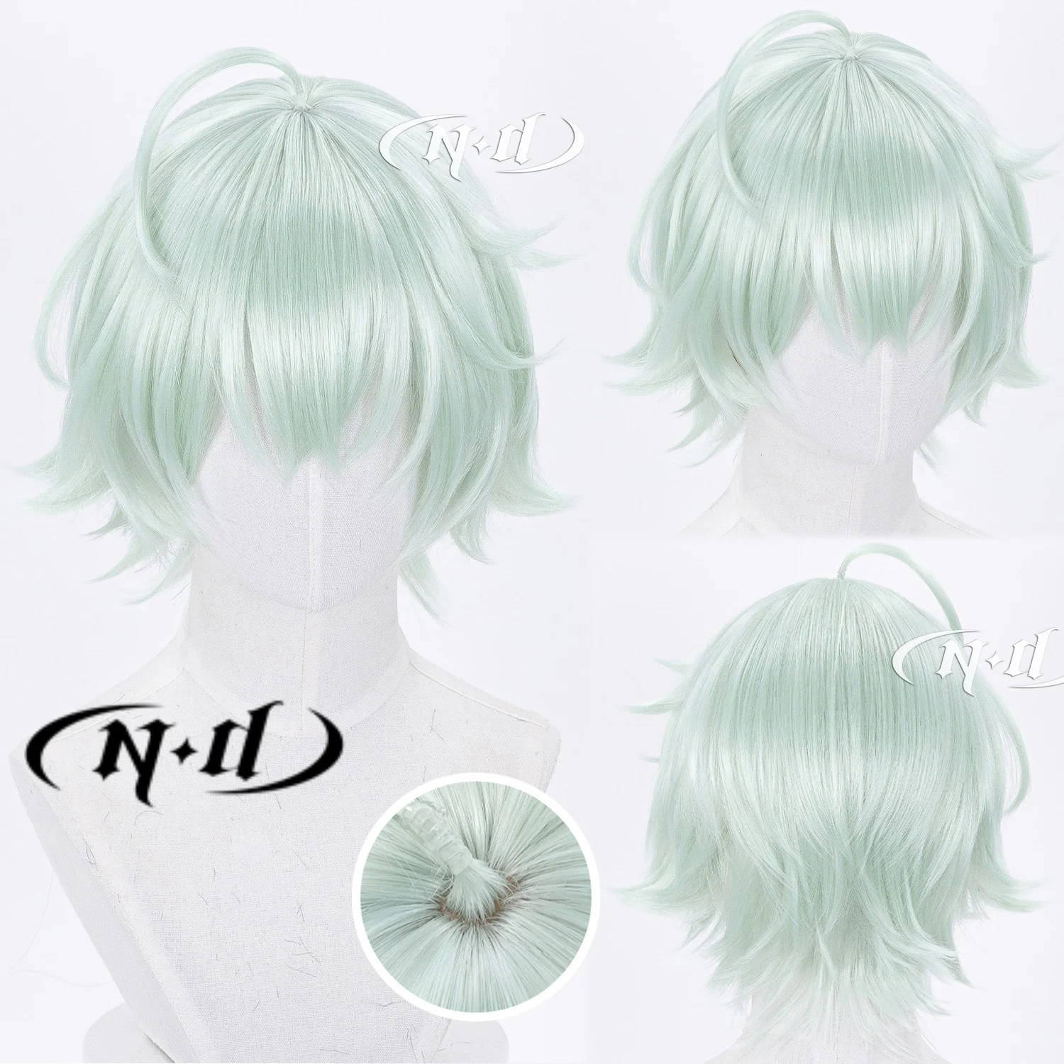 ND Brand Alyosha Genshin Impact Cosplay Wigs Hair Hairpiece for Comic-con Cosplayer Halloween Costume Party Theme Heat-Resistant