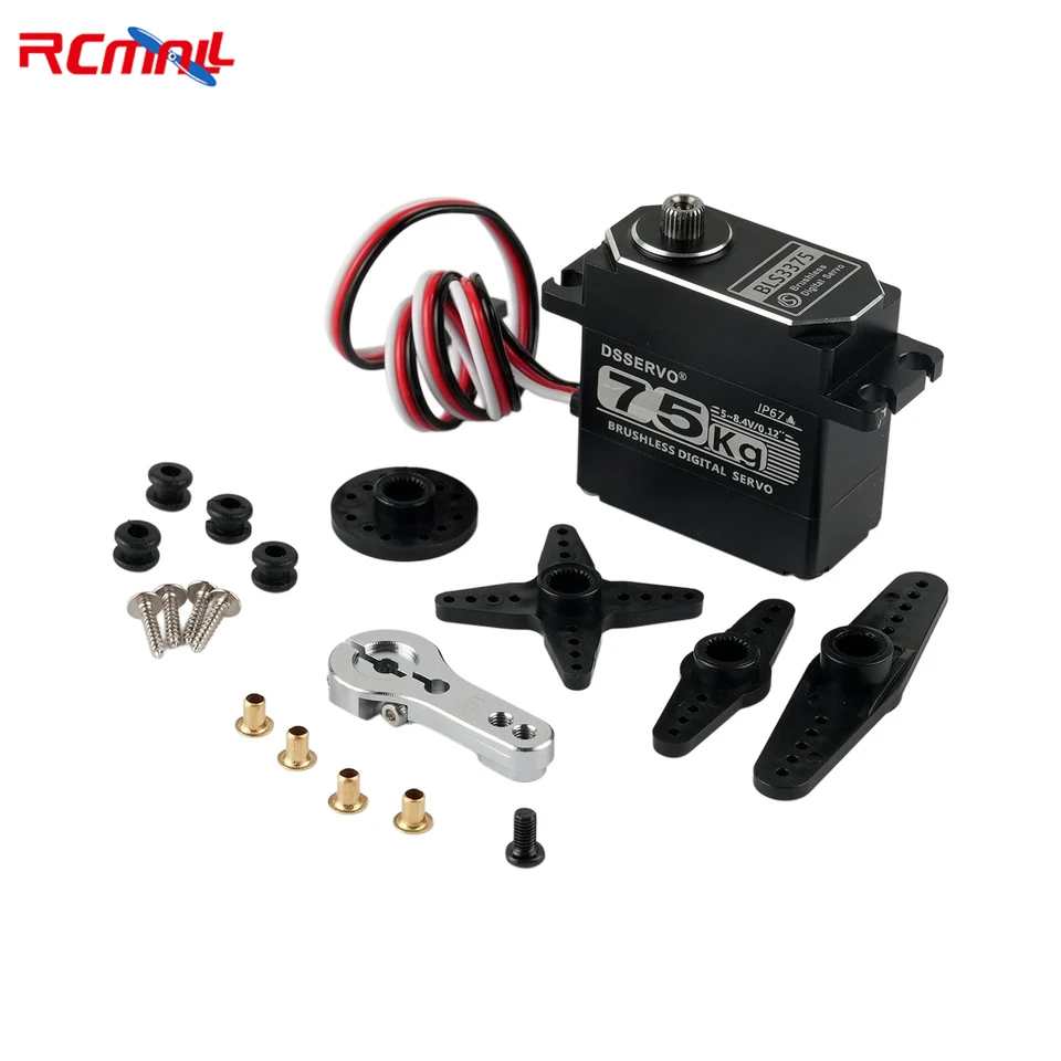 BLS3375オールメタルデジタルサーボ 7.4V 75kgブラシレスモーター
