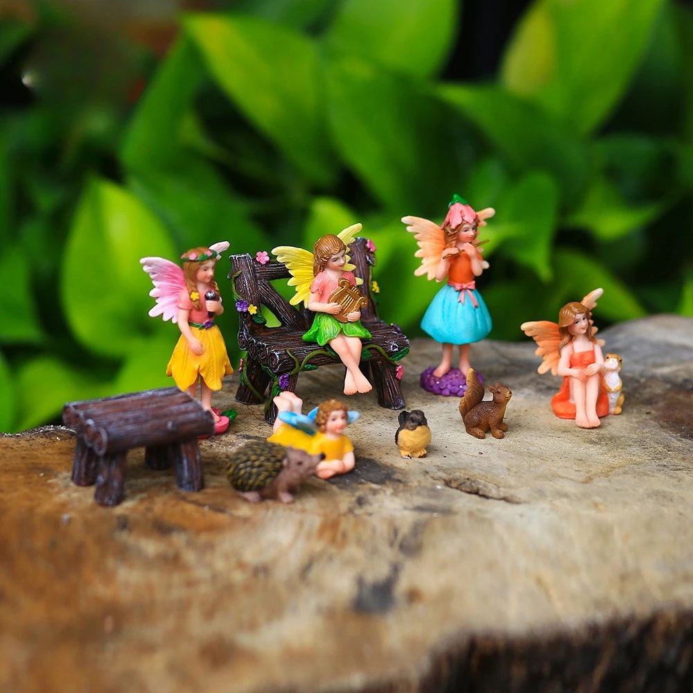 

Смола Цветок Сказочный Сад Настольный Сцена Украшения Домашняя Живая Ремесла Подарок