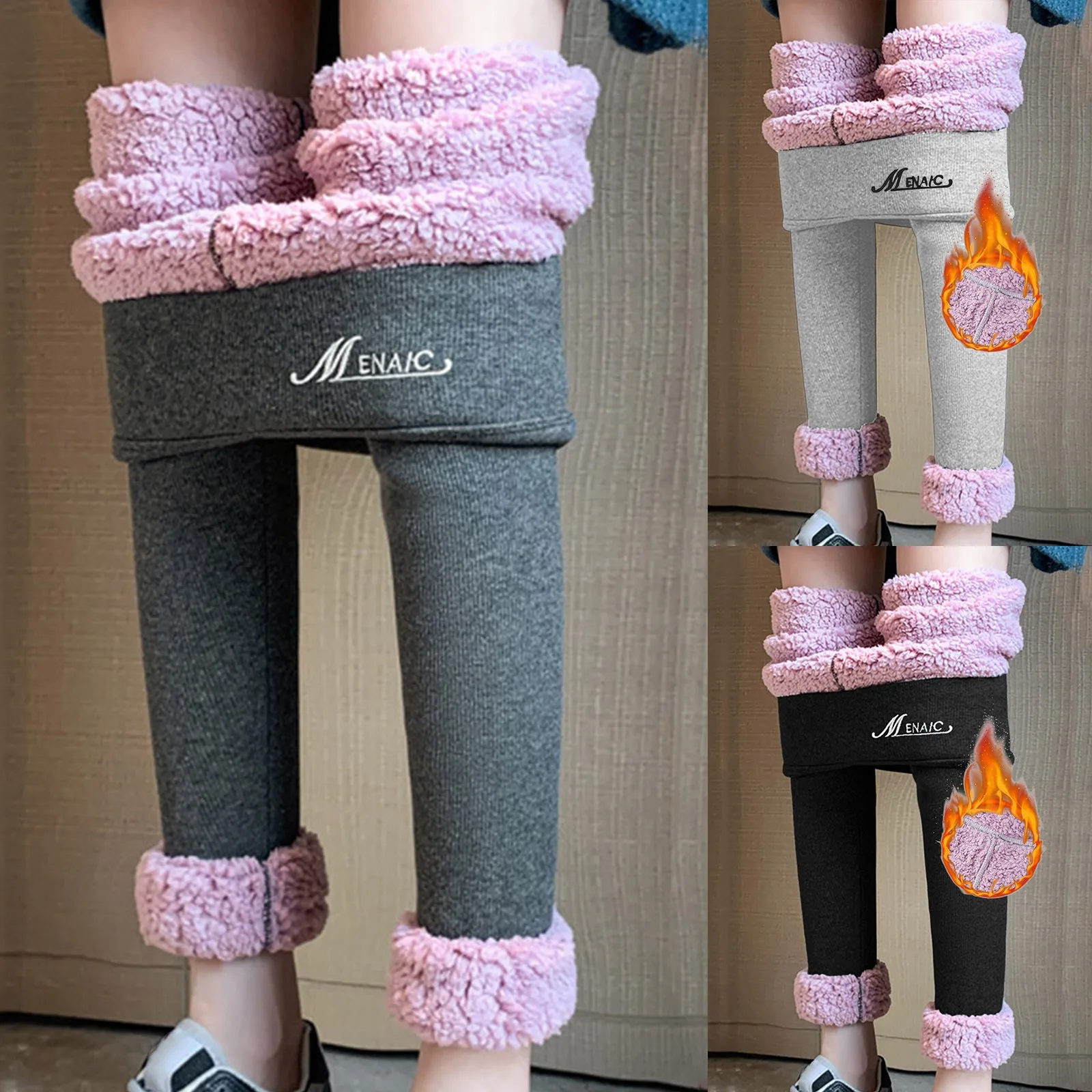 Women's Winter Outer Wear Thickened fleece Warm Pants Thickened Cloud Velvet Leggings High Waist Large Size Cotton Pants