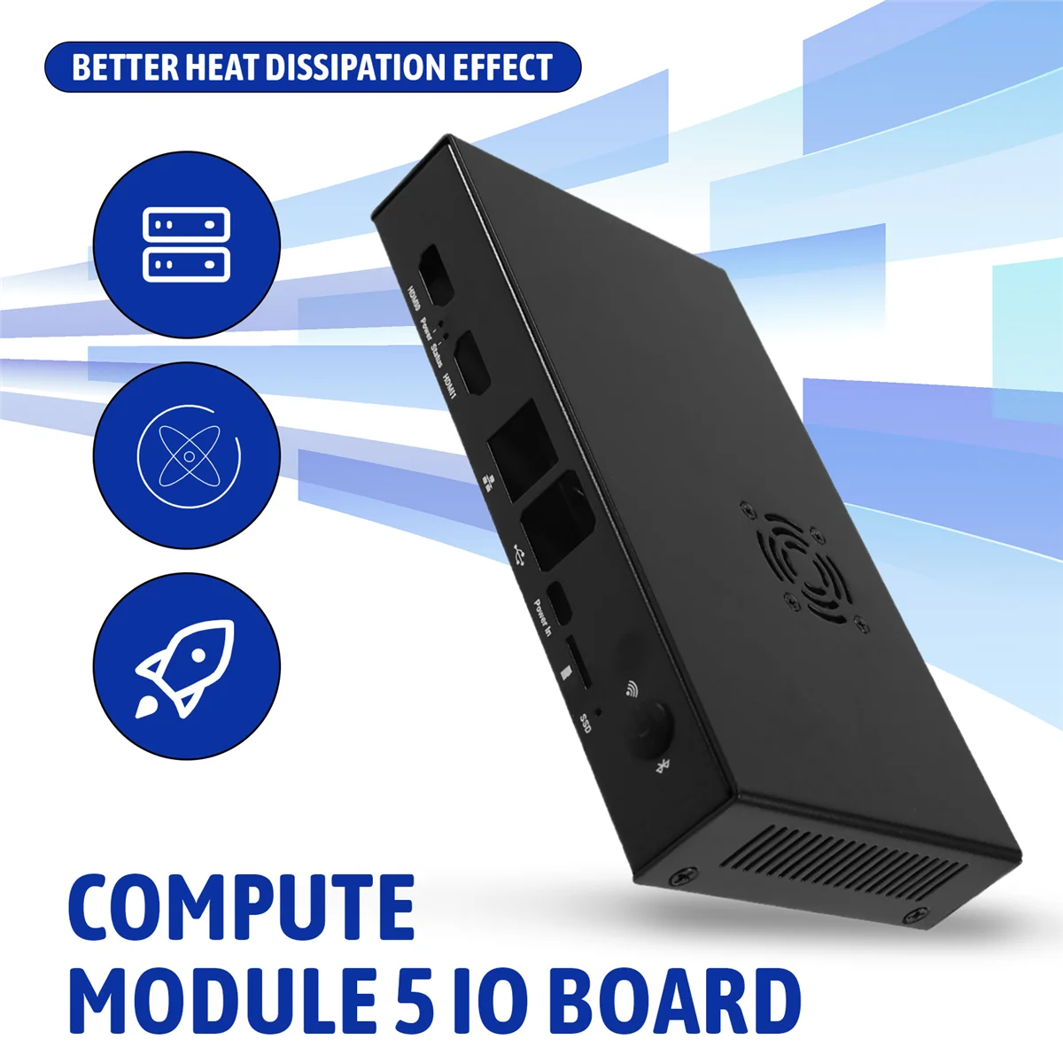 لوحدة الحساب 5 حافظة CM5 الرسمية مع مروحة لوحدة الحساب 5 IO Board #6