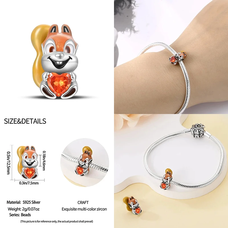 2023 Nieuw in 925 Zilver Leuke Huisdier Dierlijke Vormen Charm Kralen Past Pandach Originele Charms Armband Voor Vrouwen Hanger Kraal Sieraden