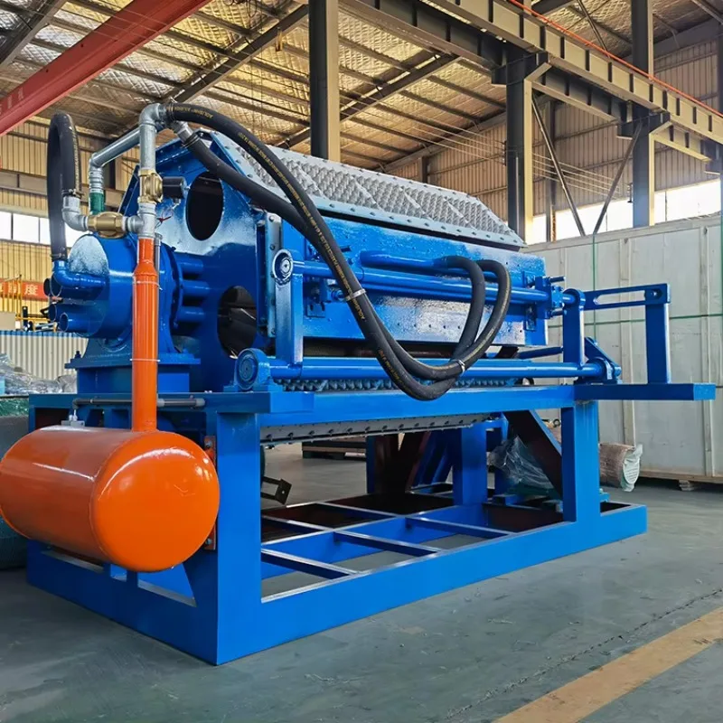 High Output Pulp Molding Egg Tray Machine Continuous Working Motor Drive Industrial Production Line With Customized Tray Pattern