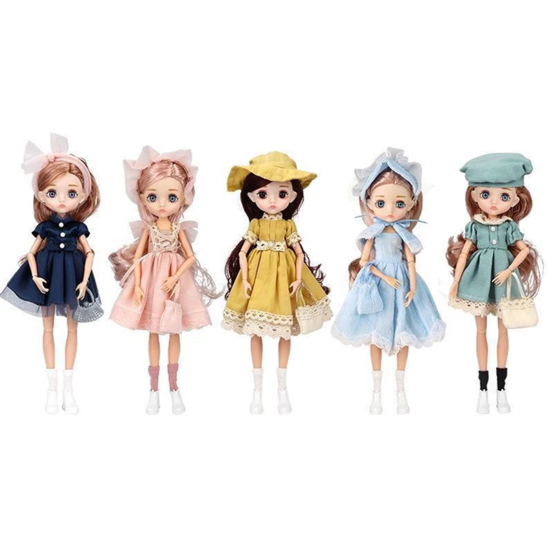 Cute 17cm / 26cm Fashion Girls Dolls Children Toys Delicate Princess Dolls Playhouse Doll Toys Kids Girls Toys Gift