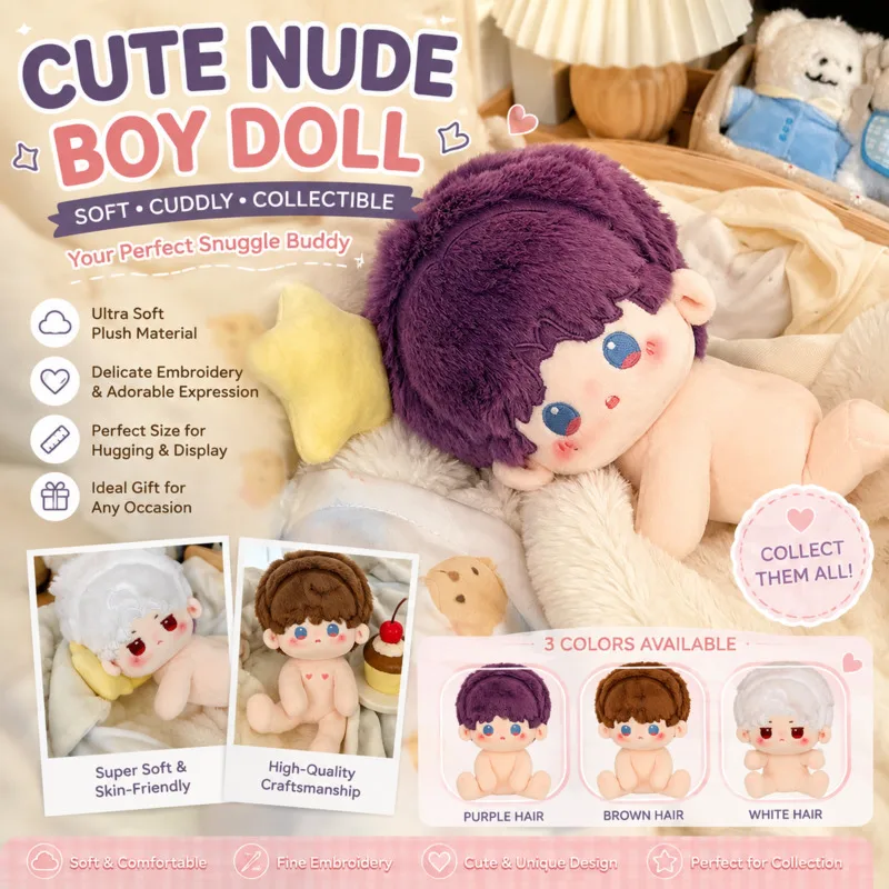 20cm Plush Y2K Stuffed Funny Cute Anime Character Cotton Derc, Short Plush Figure Pillow Birthday, Christmas Gift For Adults New