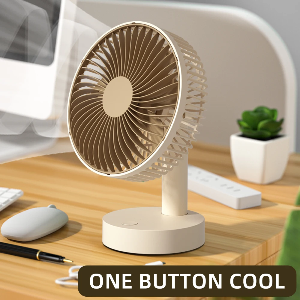 

Настольный мини-вентилятор с USB, 4 скорости, портативный Настольный охлаждающий вентилятор для настольного компьютера с мощным потоком USB, настольный вентилятор