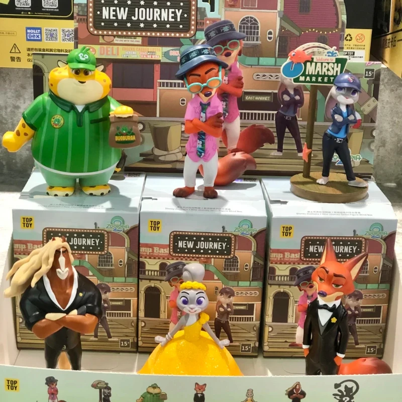 

Disney Zootopia 2, новая серия Journey, сюрприз, случайная фигурка, слепые коробки, периферийные украшения для сувениров и подарков
