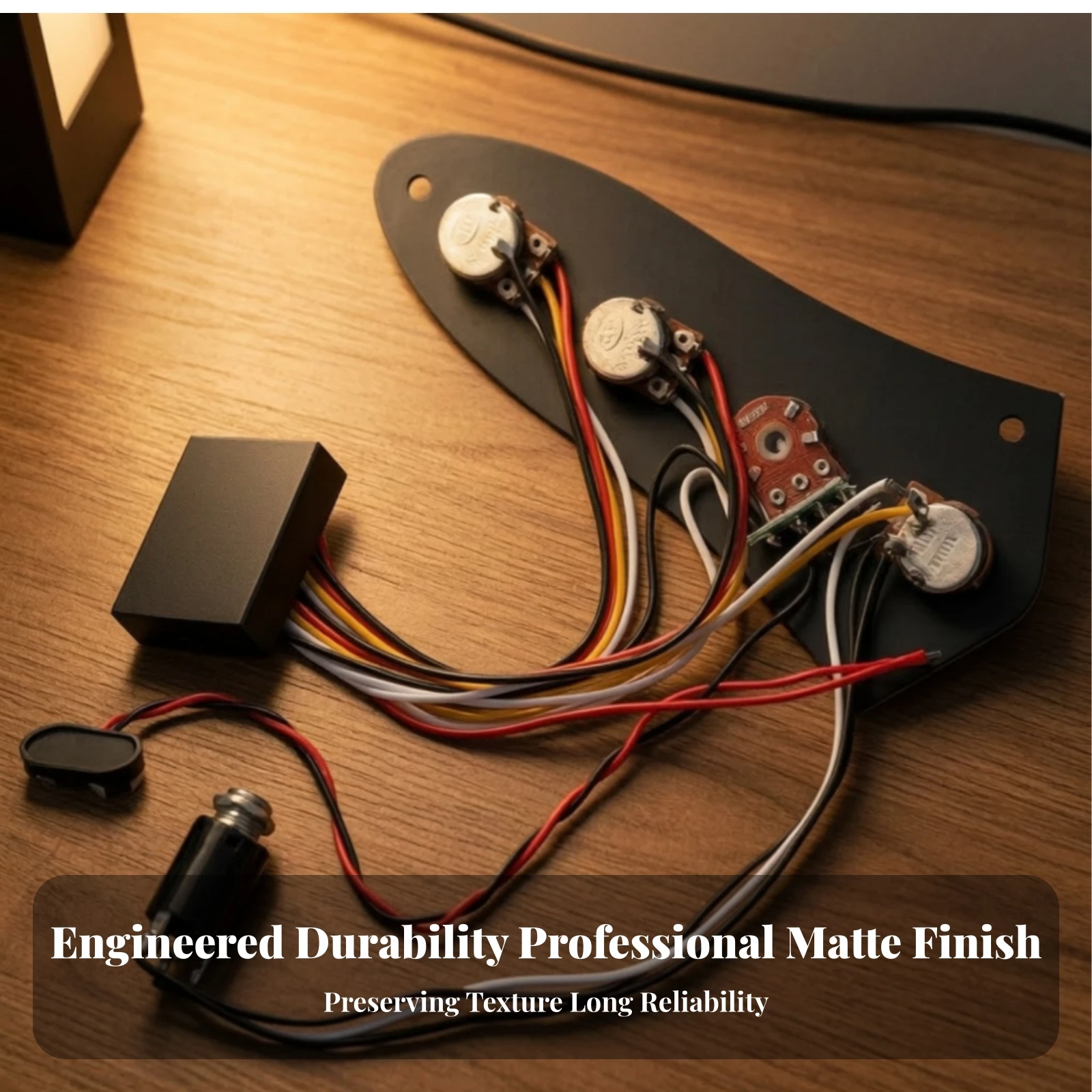 Guitar Control Plate Assembly Easy to Install Control Plate with Wiring Harness Hardware Long-Lasting Sturdy for Guitarists