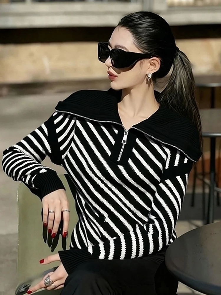 Ele Bla – tricot à rayures, haut de luxe pour femmes, Unique, beau, tendance, nouvelle collection printemps 2026