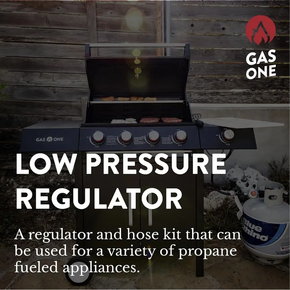 Propane Regulator 3 eet QCC1 Grill Replacement 36 inches hose Most Gas Grill, Heater, Fire Pit Table, 3/8 Female Thread Nut