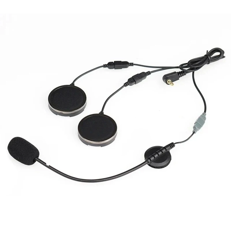EJEAS Q7 2 In1 Earphone 3.5mm Bluetooth Intercom Headset Mounting Clip Double-Sided Tape Base for Q7 Motorcycle Helmet Intercom