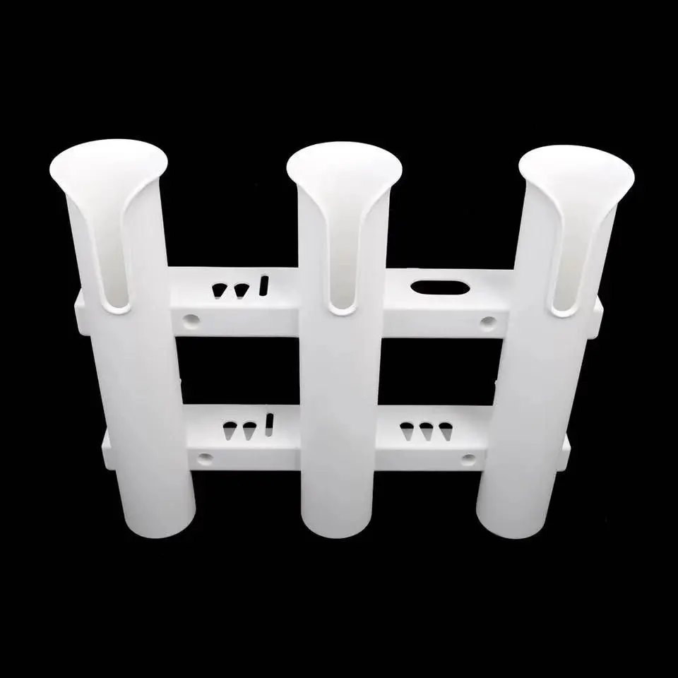 Triple tube plastic fishing rod tube, rod bracket, kayak  holder, boat bracket, fishing rod