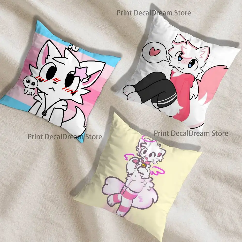

B-Boykisser Silly Cat Funny Meme Pillow Case Ultra Soft Skin Friendly Fabric Cloud Like Comfort & Concealed Zipper
