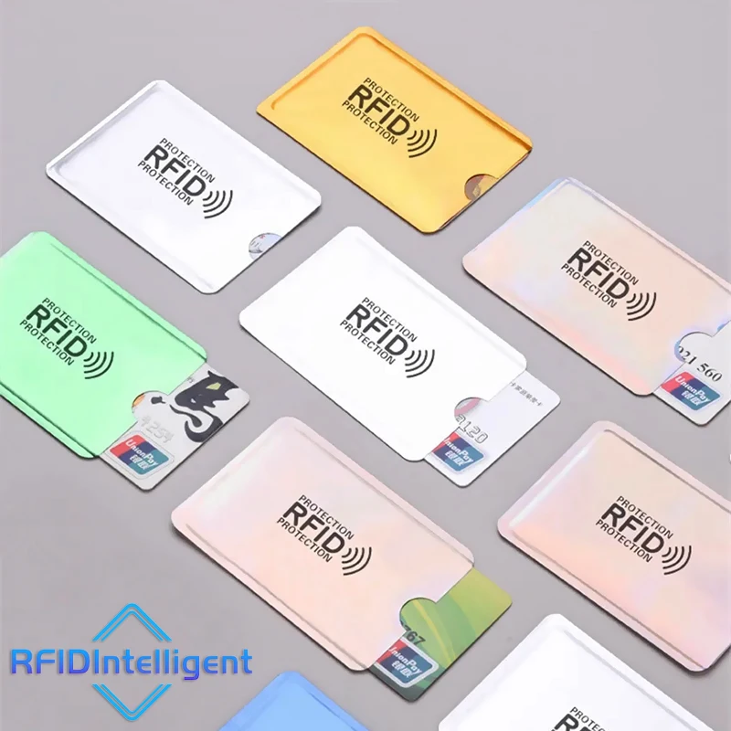 

10Pcs Anti-Theft Credit Card Holders NFC Contactless Card Protection Sleeves Aluminum Foil RFID Blocking Protector