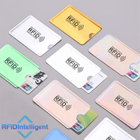 10Pcs Anti-Theft Credit Card Holders NFC Contactless Card Protection Sleeves Aluminum Foil RFID Blocking Protector